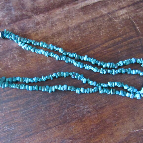 Sterling Silver and Turquoise Necklace Handmade - Picture 3 of 3